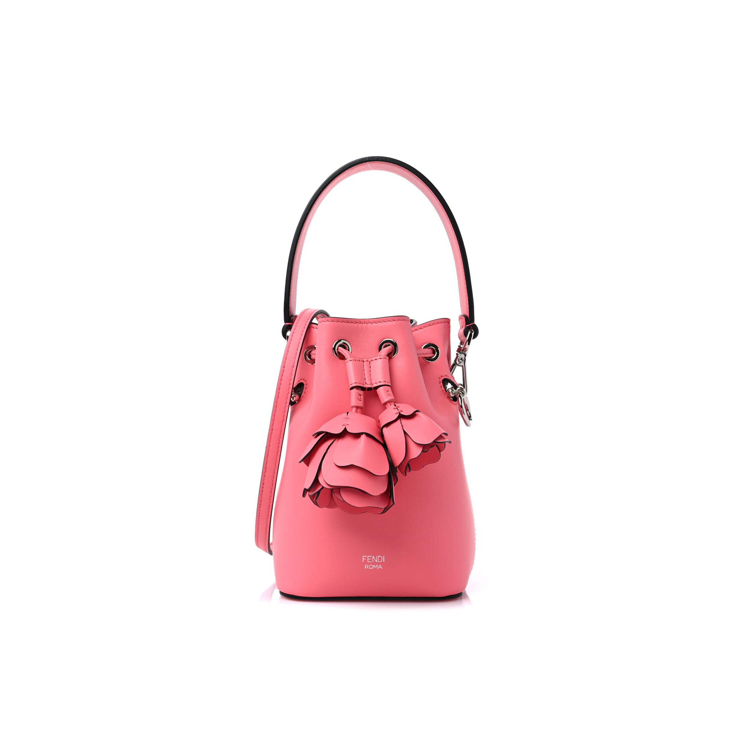 FENDI MON TRESOR 3D FLOWER BUCKET BAG LEATHER MINI (18*12*10cm)
